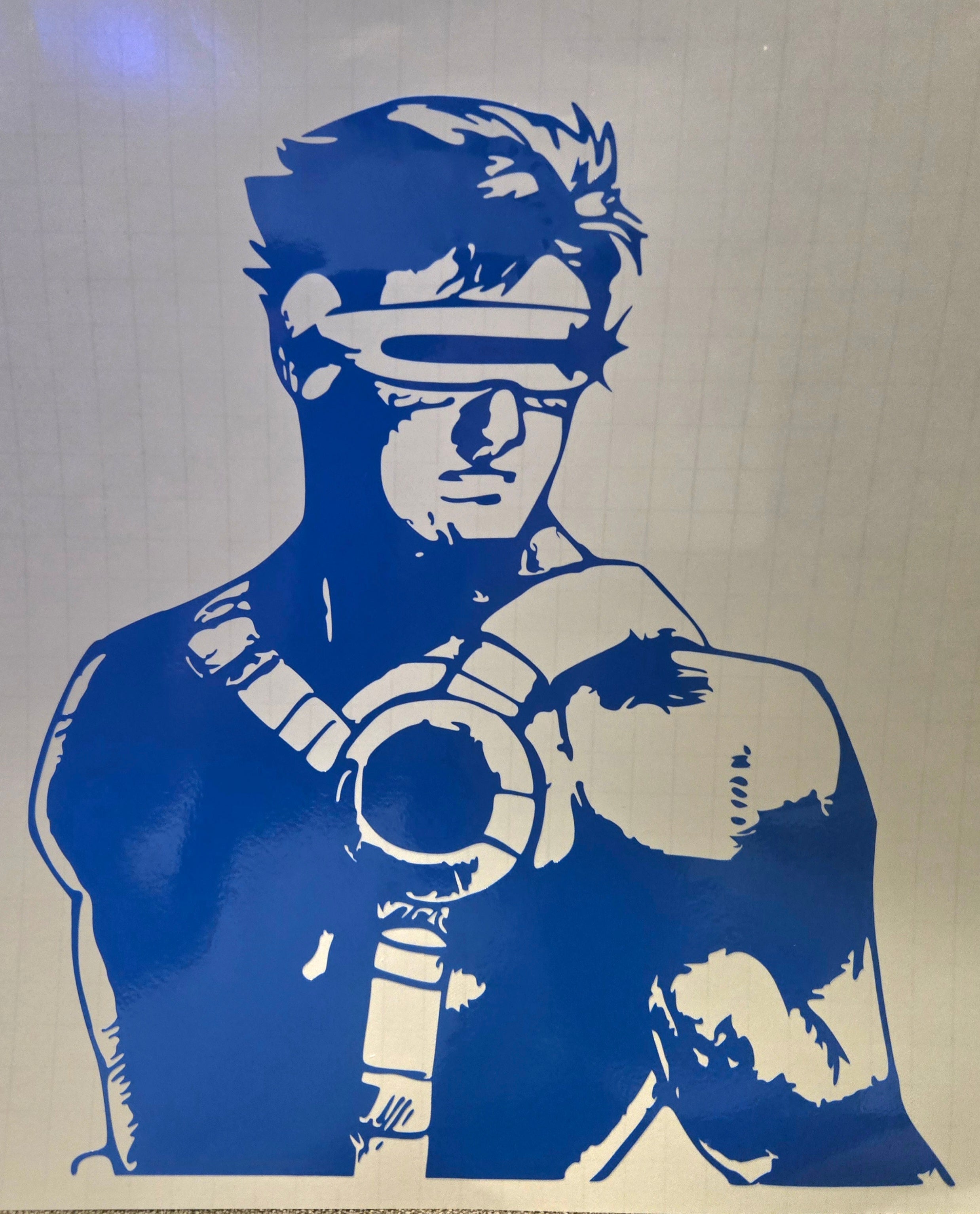 MVC2 X-Men Cyclops Vinyl Decal 10x9 inch