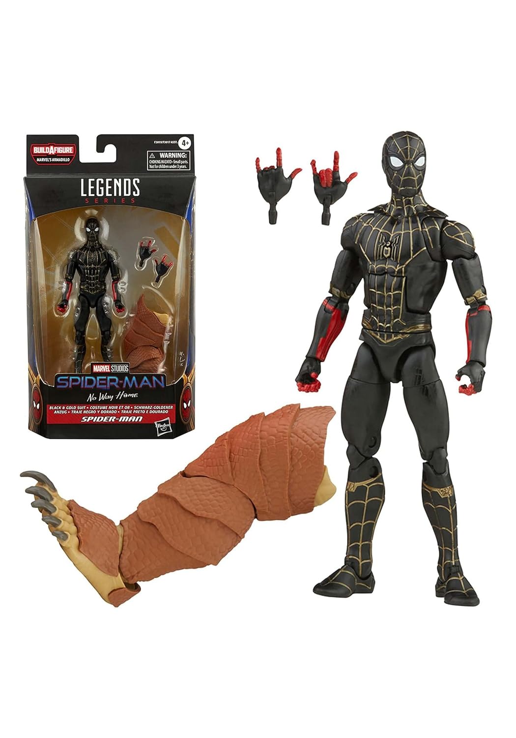 Marvel Legends Spider-Man Black & Gold Suit Damaged Box