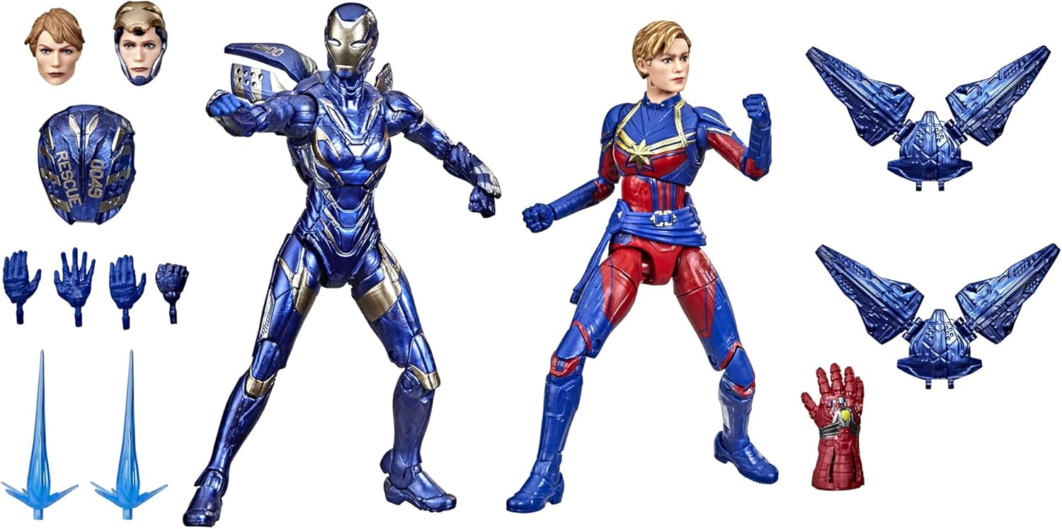Marvel Legends Captain Marvel and Rescue Armor 2-Pack, Infinity Saga